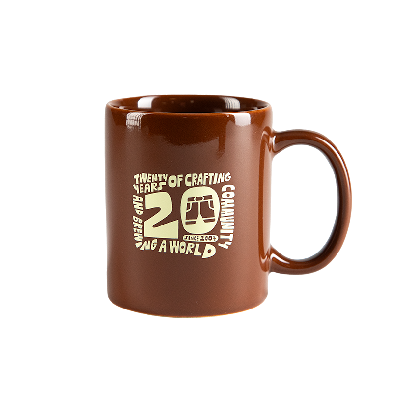 20th Anniversary Brown Coffee Mug