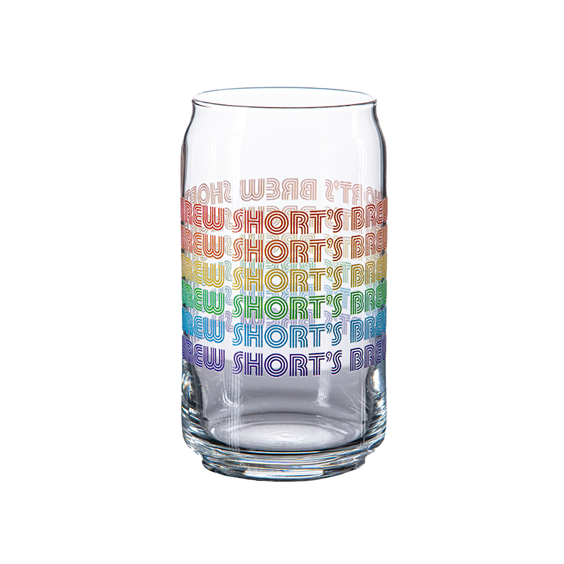 Rainbow Can Glass Short's Brewing