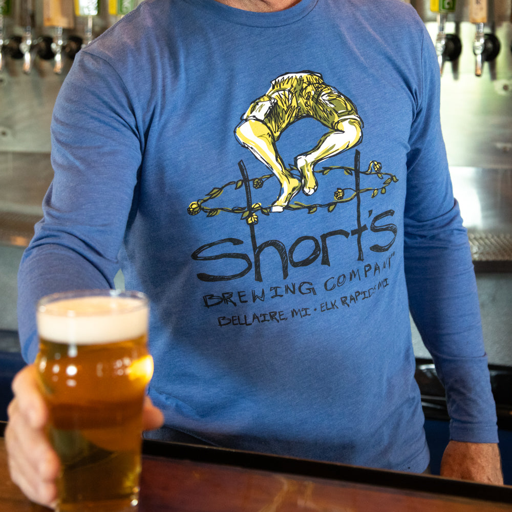 Sketch Logo Long Sleeve - Blue