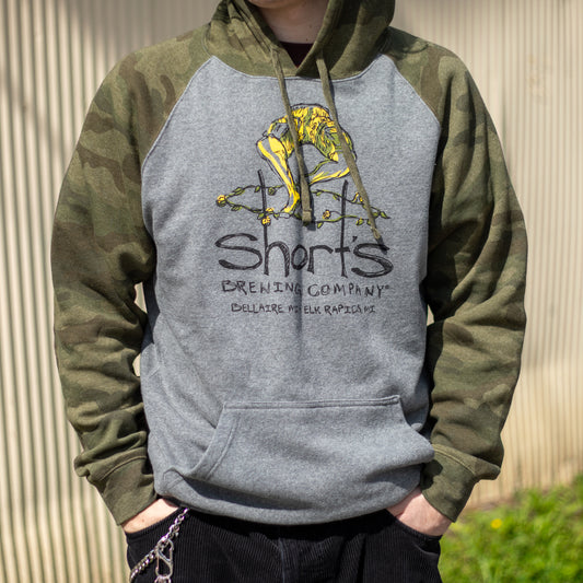 Sketch Logo Camo Hoodie - Sale