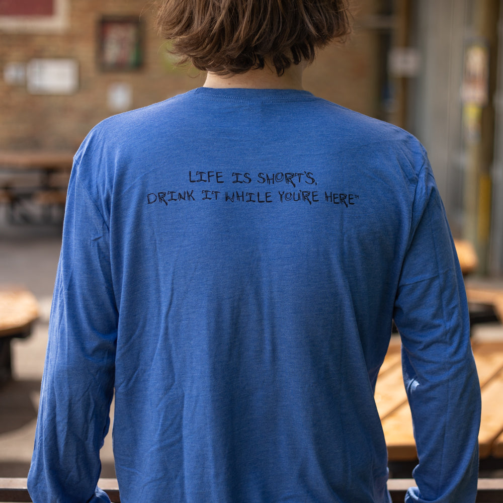Sketch Logo Long Sleeve - Blue