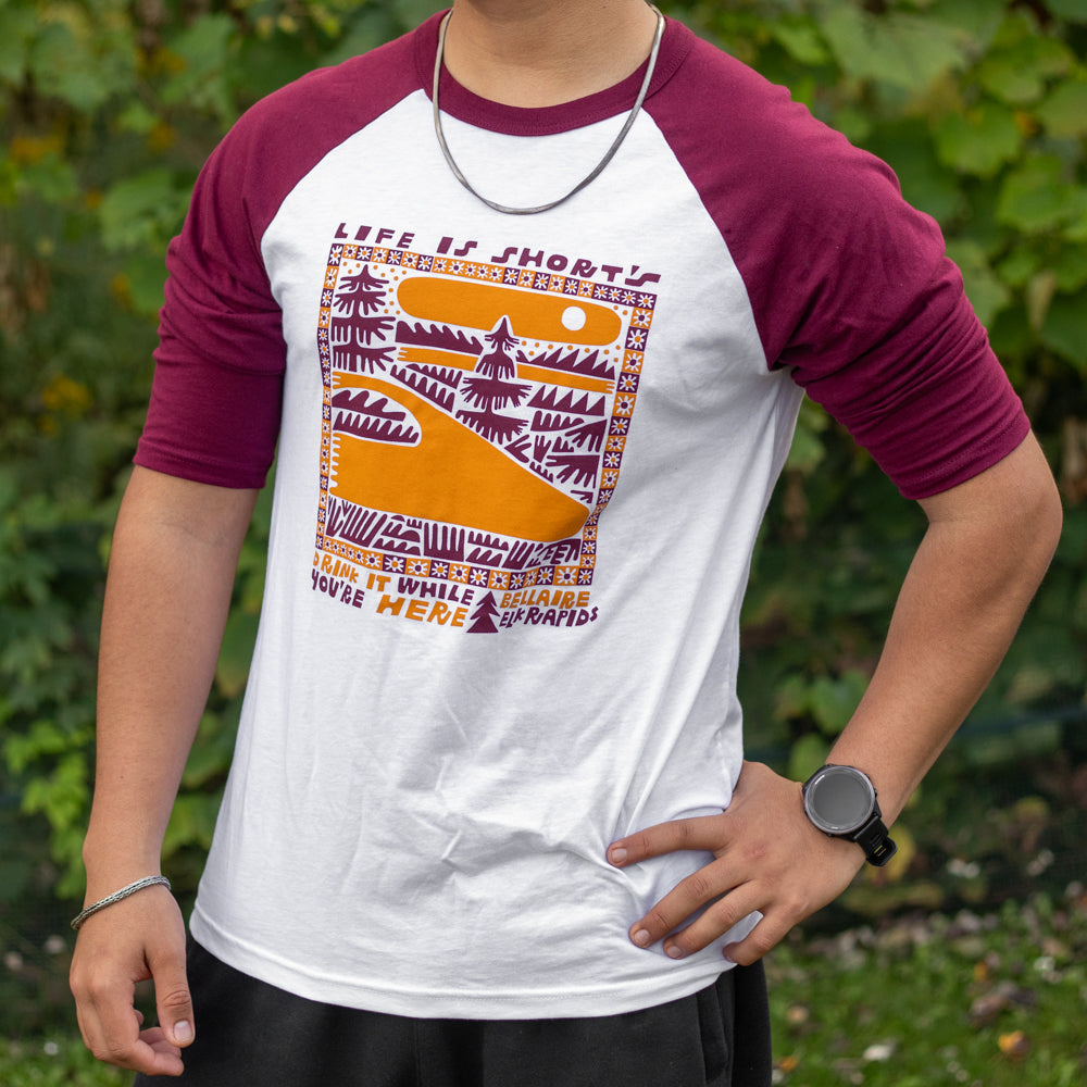 Life is Short's Baseball Tee
