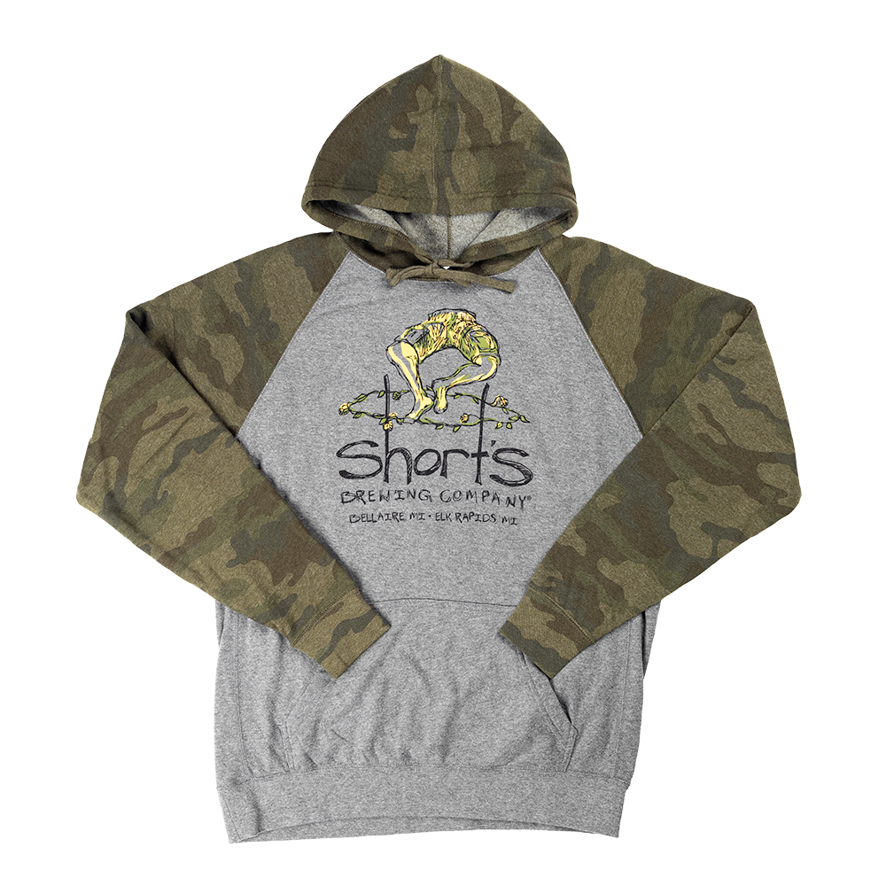 Sketch Logo Camo Hoodie - Sale