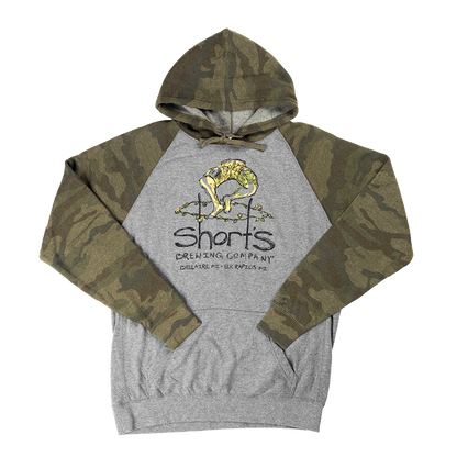 Sketch Logo Camo Hoodie - Sale