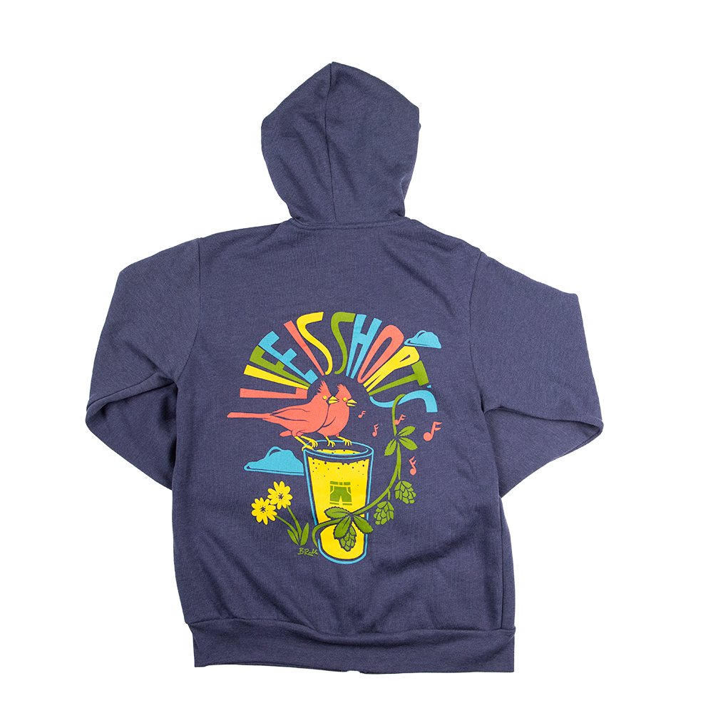 Life is Short's Navy Zip Up