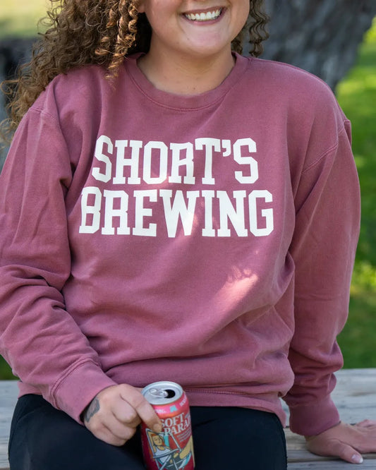 Short's Brewing Crew Neck - Maroon